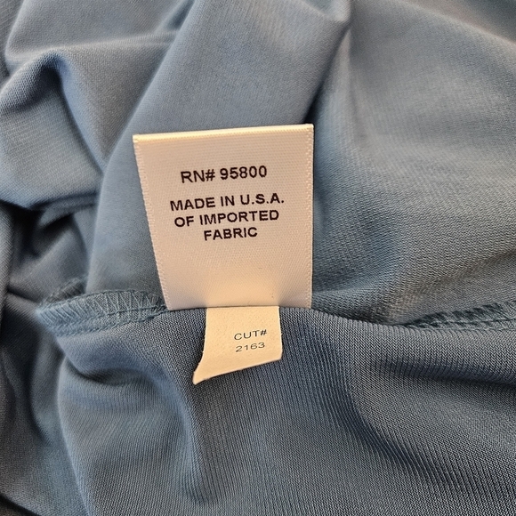 Kiyonna Ruched 3/4 Sleeves  Dress in Teal Size 2/2X - Picture 7 of 8